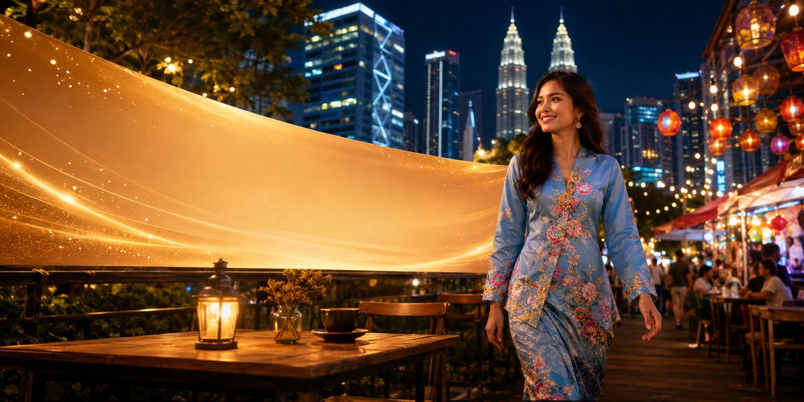 Suasana hiburan kasino Kuala Lumpur dengan pakaian tradisional baju kurung